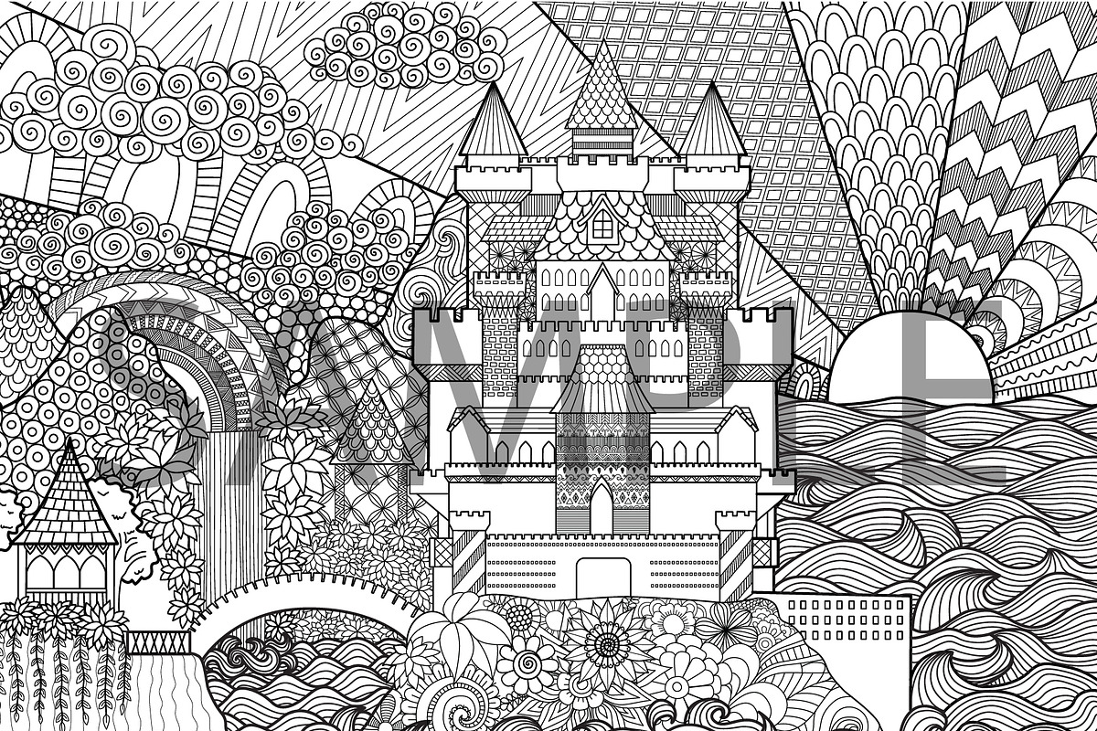 Landscape doodles, an Illustration by Somjai King (Photo 2 of 5)