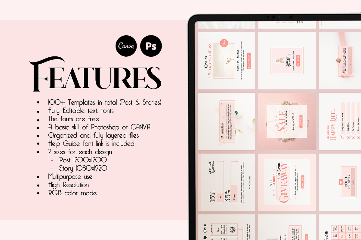 Insta Creator for Coach PS CANVA, a Social Media Template by goodesign (Photo 18 of 19)