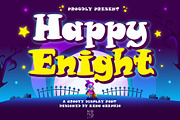 Happy Enight Font, a Handwritten Font by KengGraphic (Thumbnail 1 of 9)