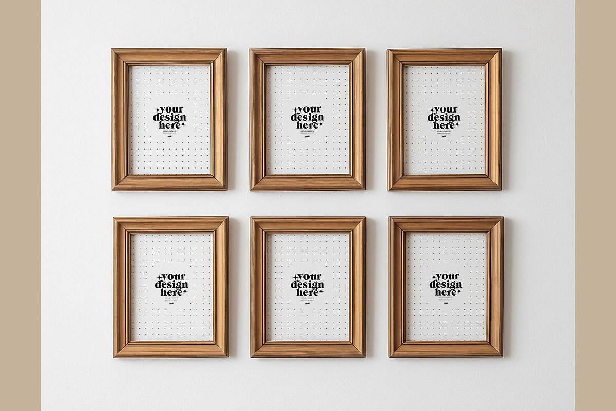 Rustic Frame Mockup Set of 6, a Household Mockup by isjakimockups (Photo 6 of 6)