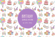 Birthday party pattern, an Object Illustration by Cmeree (Thumbnail 1 of 3)