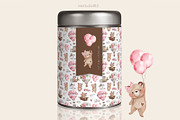 Little bear watercolor set, an Animal Illustration by Estudio 812 (Thumbnail 5 of 7)
