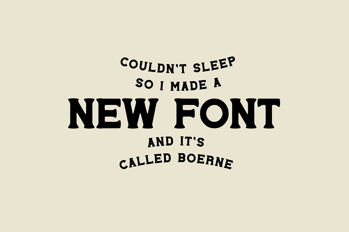 Boerne Hand Drawn Font, a Sans Serif Font by nickqtx (Photo 3 of 4)