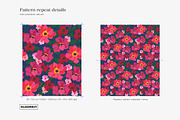Vivid Abstract Modern Floral Pattern, a Pattern Graphic by likorbut (Thumbnail 5 of 13)