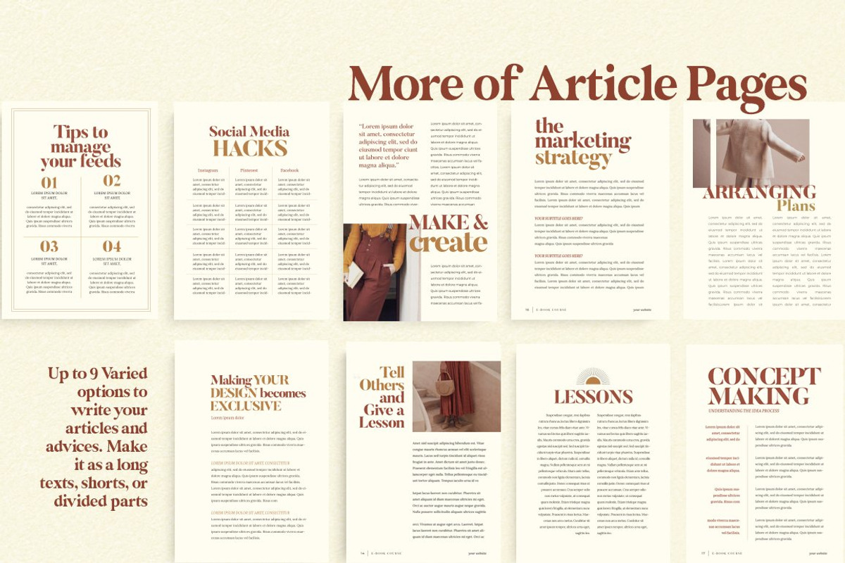 2in1 Bundle eBook + Workbook CANVA, a Magazine Template by Eviory (Photo 24 of 38)