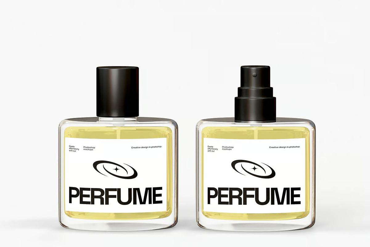 Perfume Bottle Mockup, a Packaging Mockup by renderstockmarket (Photo 4 of 4)