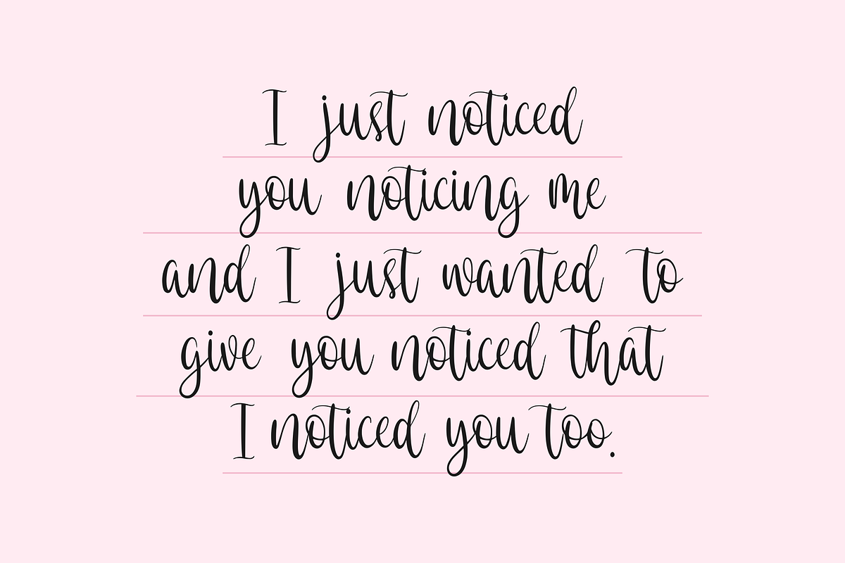 Eastlovely Bouncy Calligraphy Font, a Script Font by Allouse Studio (Photo 8 of 10)