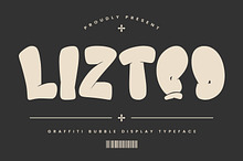 Liztoo Graffiti Bubble Display Font
