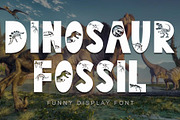 Dinosaur Fossil, a Font by Yoga Letter (Thumbnail 1 of 8)