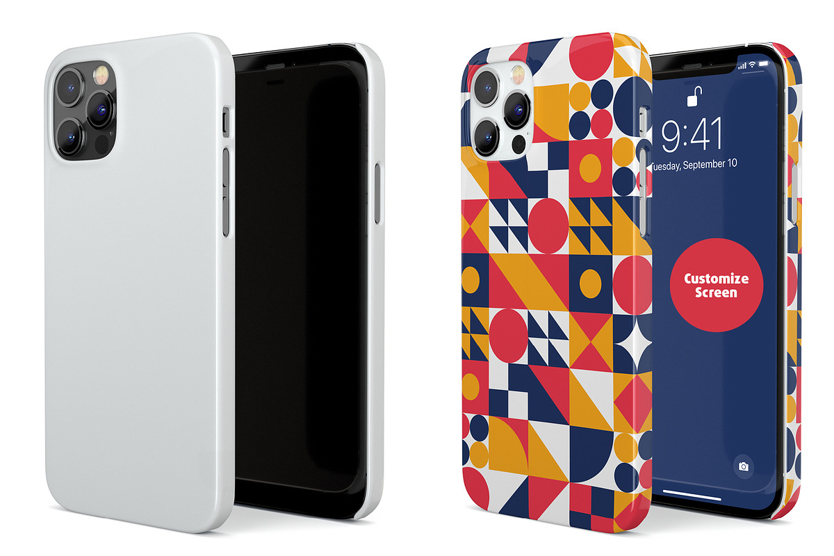 Phone 12 Pro Snap Case Mock-up, an iPhone Mockup by Colatudo Store (Photo 7 of 8)