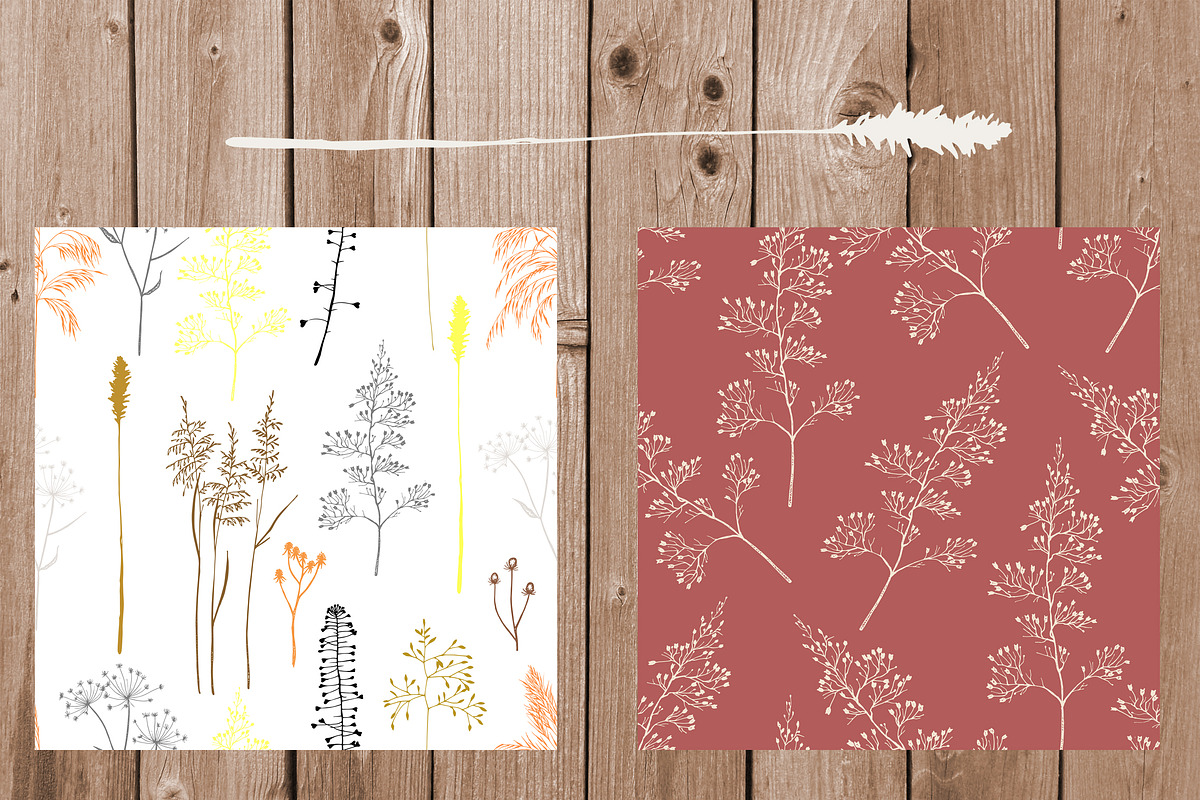 Wildflowers Digital Papers, a Pattern Graphic by Hand drawn Boutique (Photo 8 of 8)