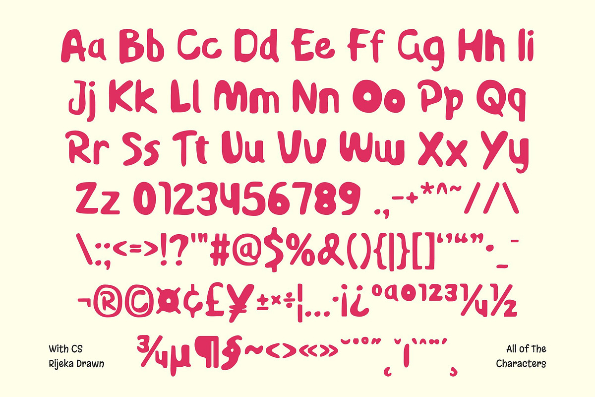 CS Rijeka Drawn, a Handwritten Font by Craft Supply Co. (Photo 8 of 8)