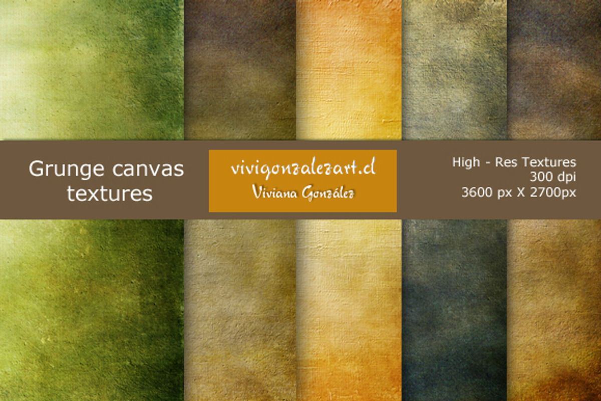 Grunge canvas textures