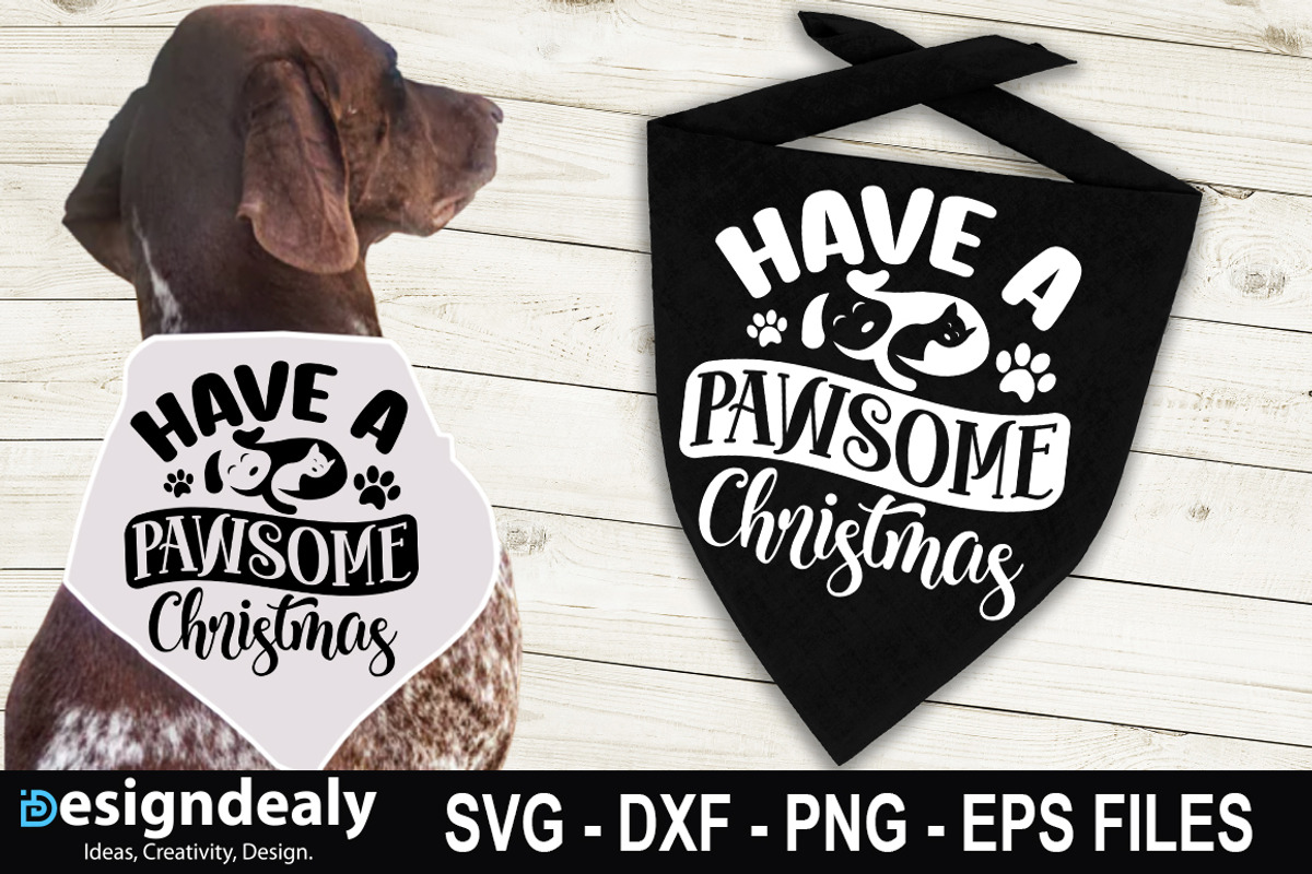 Dog Christmas Bandana SVG Bundle, a Graphic by Buysvgbundles (Photo 5 of 7)