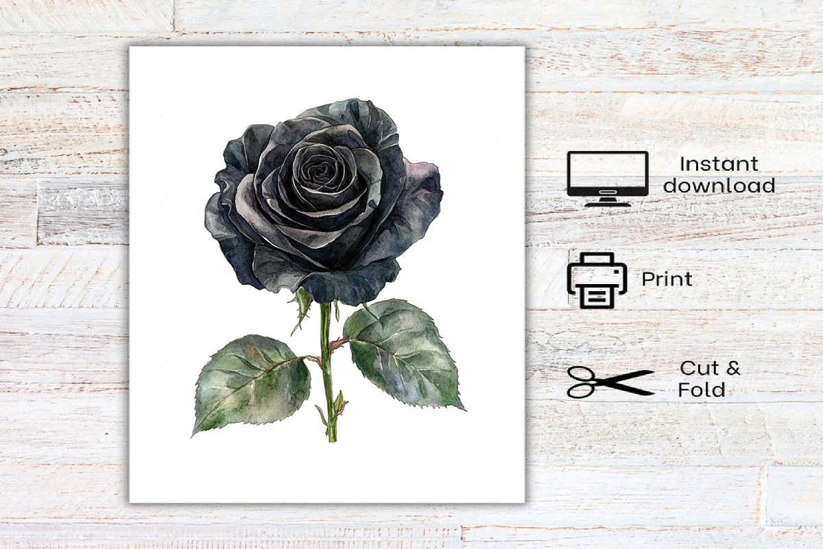 Watercolor Gothic Garden Clipart, an Illustration by Canvas Craft (Photo 8 of 8)