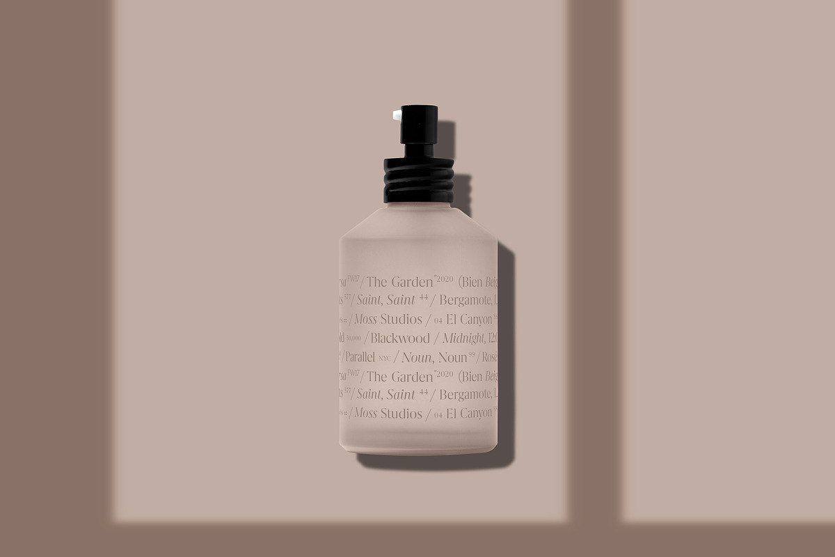 Frosted Spray Bottle Mockup, a Packaging Mockup by Copal (Photo 14 of 14)