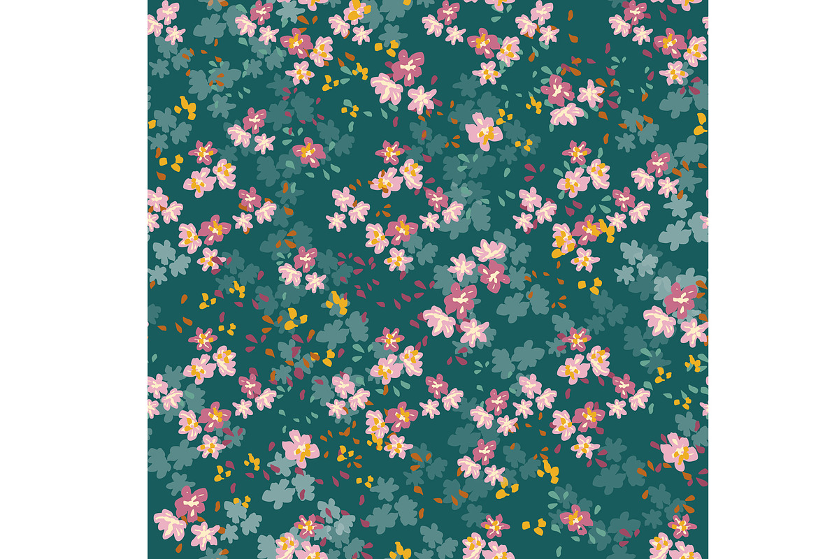 Misty Meadow Floral Seamless Repeat, a Pattern Graphic by Sharon Schwalbe (Photo 5 of 7)