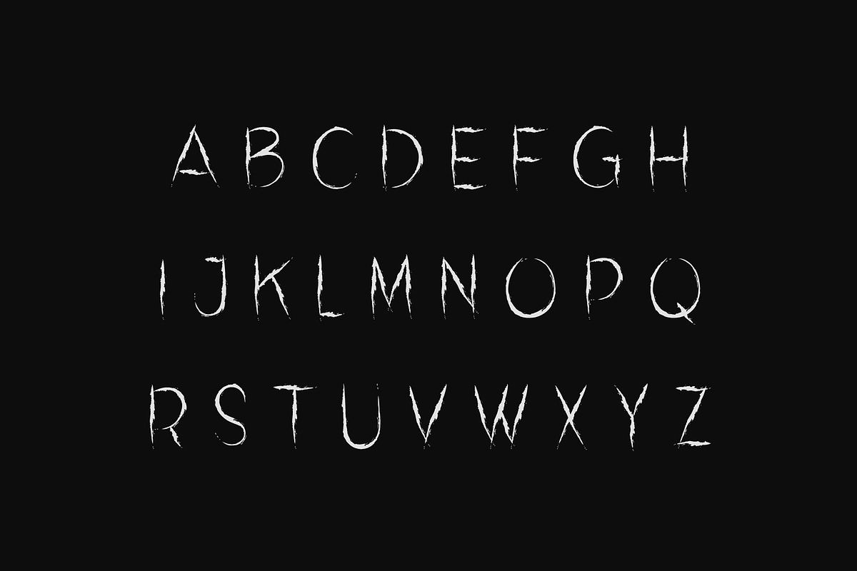Alonely thorny Brush Font, a Font by Dicubit (Photo 8 of 10)
