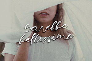 Sarebbe Bellissimo | Stylish Script