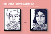 Perfect Portrait Procreate Brushes, a Brush Add-On by Riveros Illustration (Thumbnail 10 of 11)
