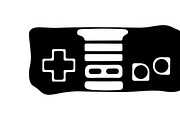 set of gaming controller silhouettes, an Illustration by Amazin_art (Thumbnail 25 of 41)