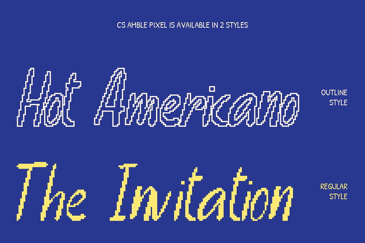 CS Amble Pixel, a Sans Serif Font by Craft Supply Co. (Photo 3 of 8)