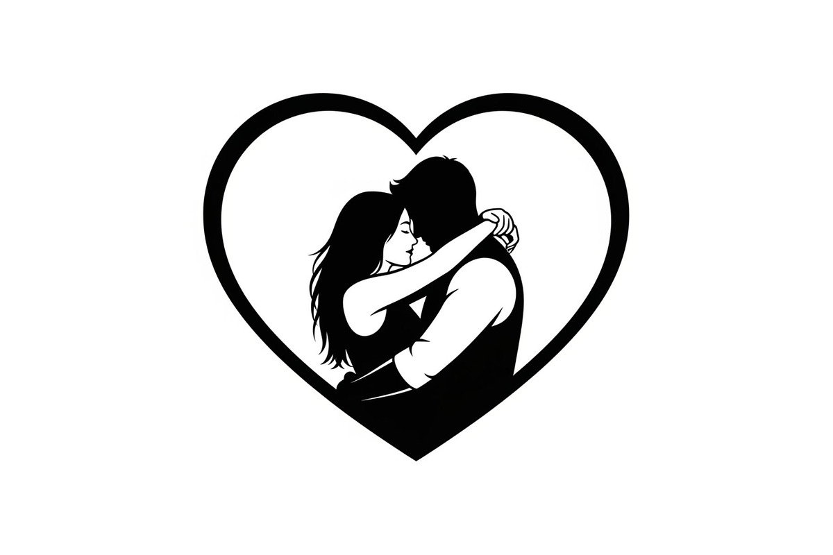 Couple Love Heart Silhouette Bundle, an Illustration by Amazin_art (Photo 3 of 51)