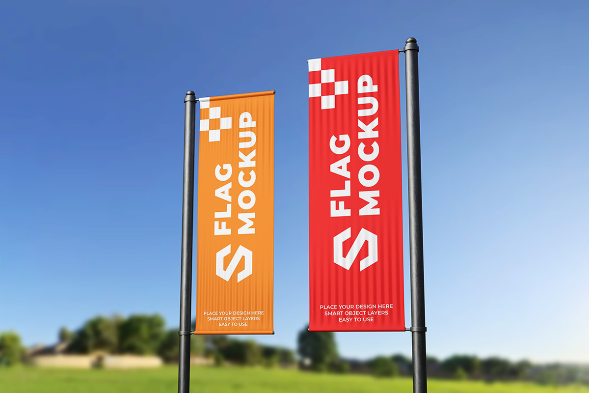 Flag Mockup, a Product Mockup by MrLetters (Photo 2 of 5)