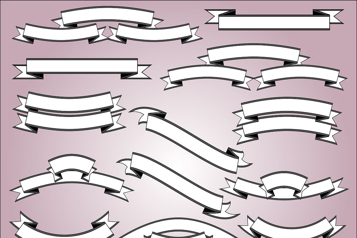 Scrolls and Banner Vectors & Clipart
