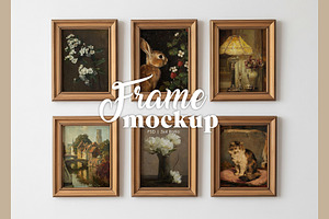 Rustic Frame Mockup Set of 6