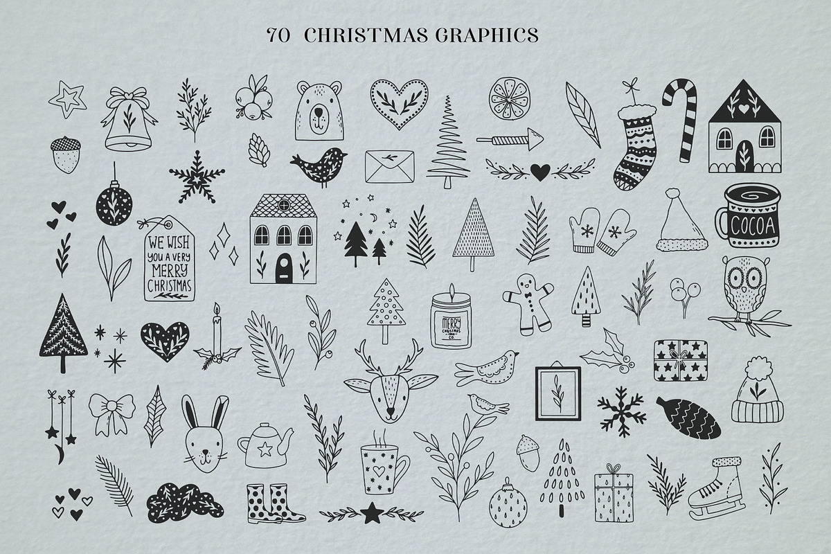 Christmas - Graphics, Wreaths, Cards, an Animal Illustration by Michèle Kae (Photo 9 of 10)