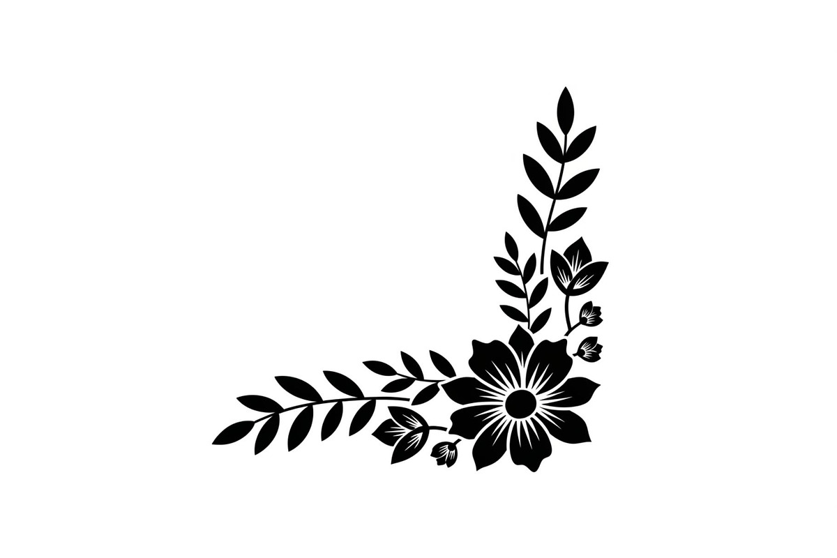 Floral Corner Ornament Clipart Bundl, an Illustration by Creativeshirt (Photo 21 of 48)