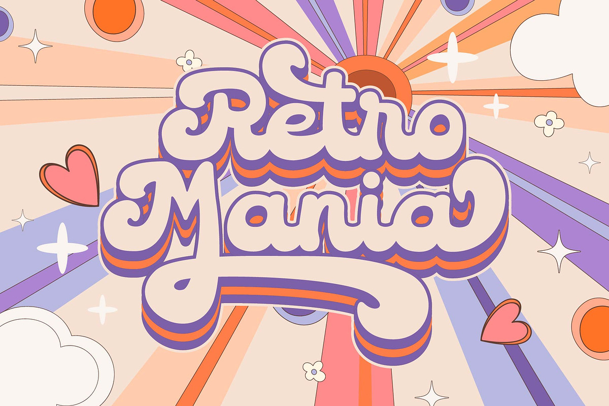 The Retro - Retro Font, a Script Font by Densu Creative (Photo 2 of 7)