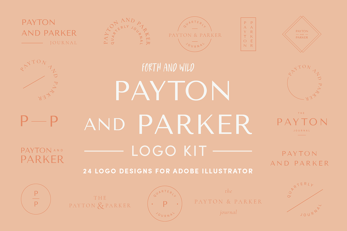 Modern Pre-made Logo Bundle Kit, a Branding & Logo Template by Forth and Wild (Photo 2 of 8)