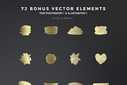300+ Gold Glitter Foil Styles, a Layer Style Add-On by Graphicdome (Thumbnail 16 of 17)