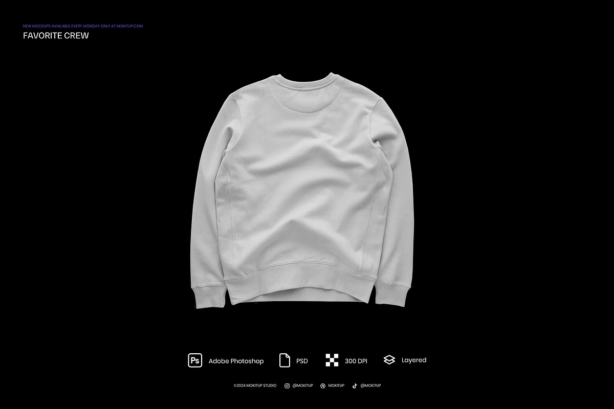MOKITUP: Heavy Favorite Crew Mockup, a Hoody Mockup by MOKITUP (Photo 4 of 4)