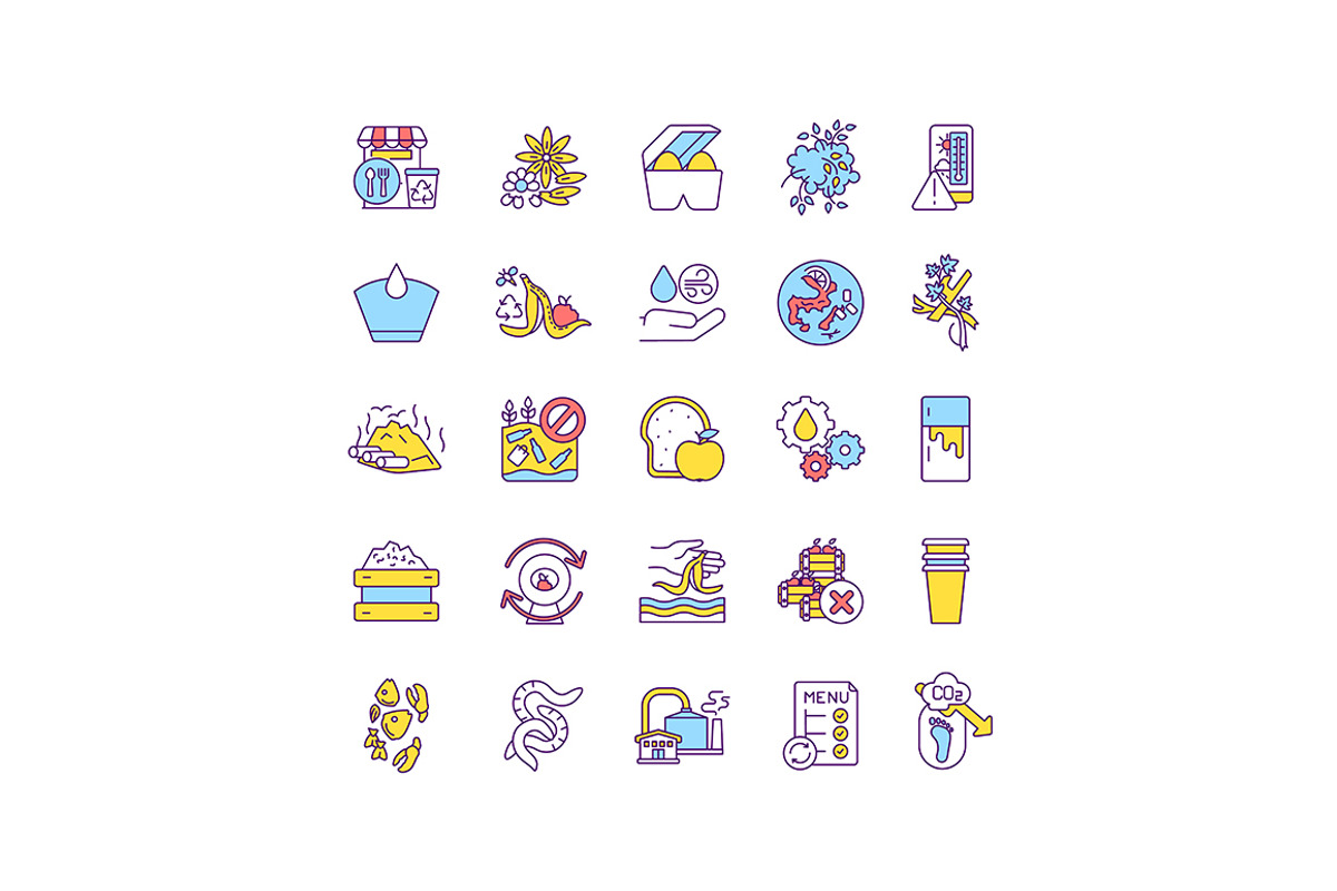 Environmental problems and solutions, an Outline Icon by IMG Visuals (Photo 18 of 23)