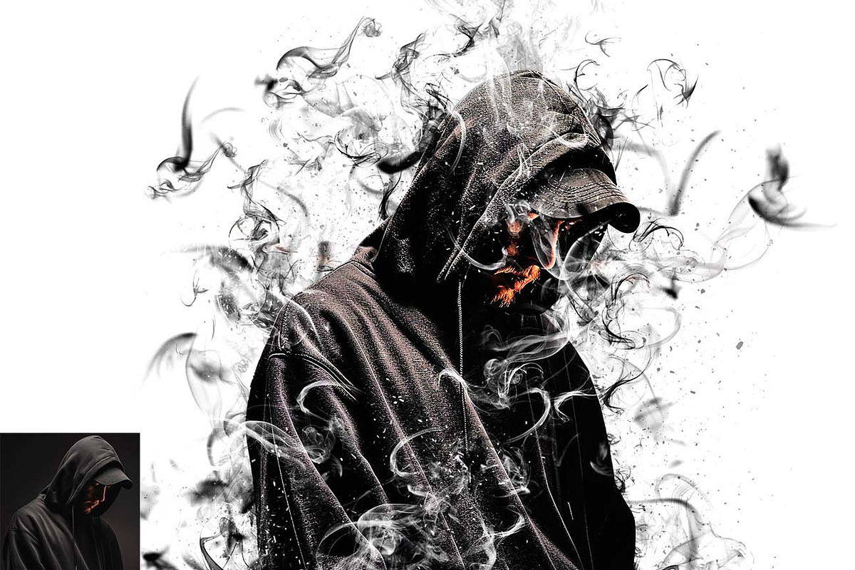 Liquid Smoke Dispersion Photoshop, an Action Add-On by Studio Retouch (Photo 2 of 12)