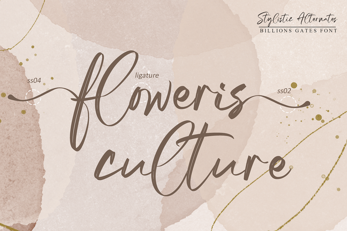 Billions Gates // Brush Font, a Script Font by GDcreative (Photo 2 of 12)