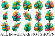 Whimsical Summer Tropical Leaf PNG, an Illustration by Canvas Craft (Thumbnail 3 of 7)