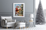 Vintage Black Christmas Wall Art, an Illustration by PrintablesByFranklyn (Thumbnail 4 of 8)