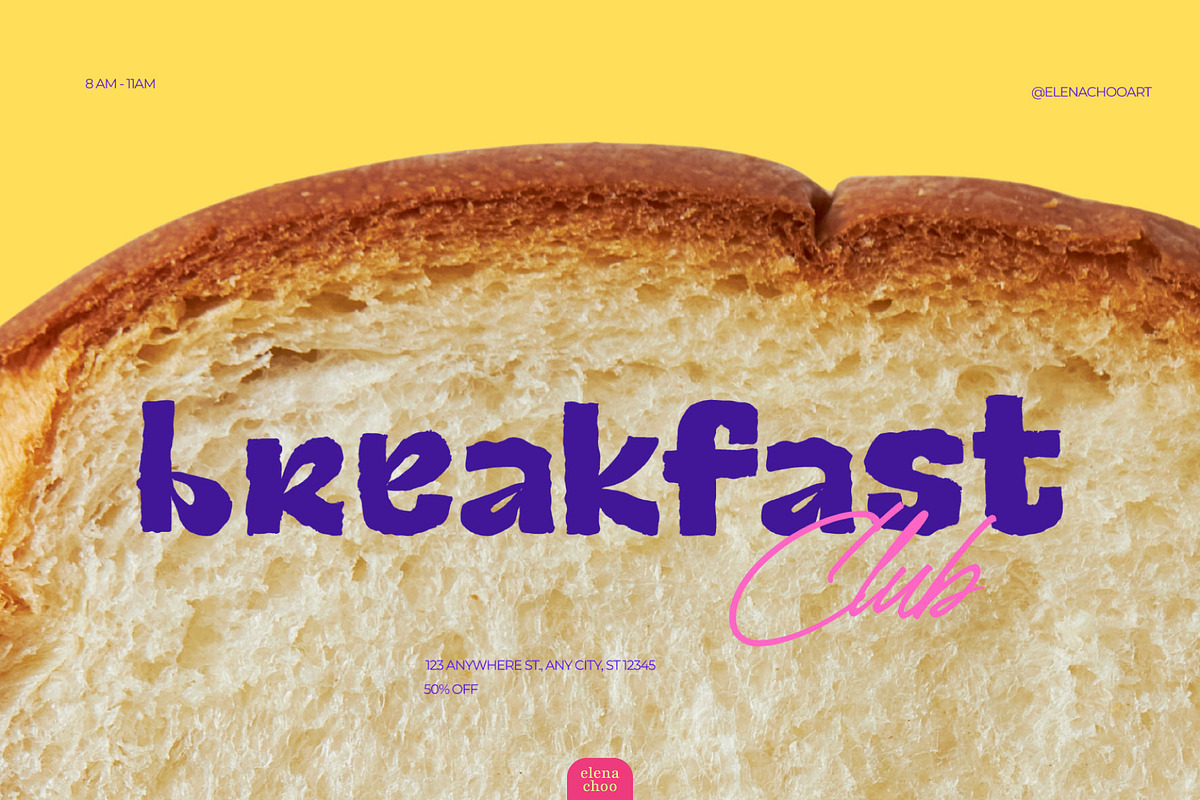 Ateri - Wiggly Bold San Serif, a Sans Serif Font by Elena Choo (Photo 10 of 12)