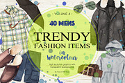 Trendy Fashion Items in Watercolor, an Illustration by Sweet Oh Sour (Thumbnail 1 of 6)