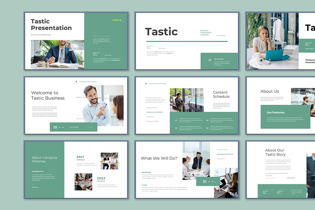 Tastic Presentation Template, a Presentation Template by Analogous Temp (Photo 2 of 5)