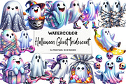 Funny Halloween Ghost Iridescent, an Illustration by DreamArtGraphic (Thumbnail 1 of 6)