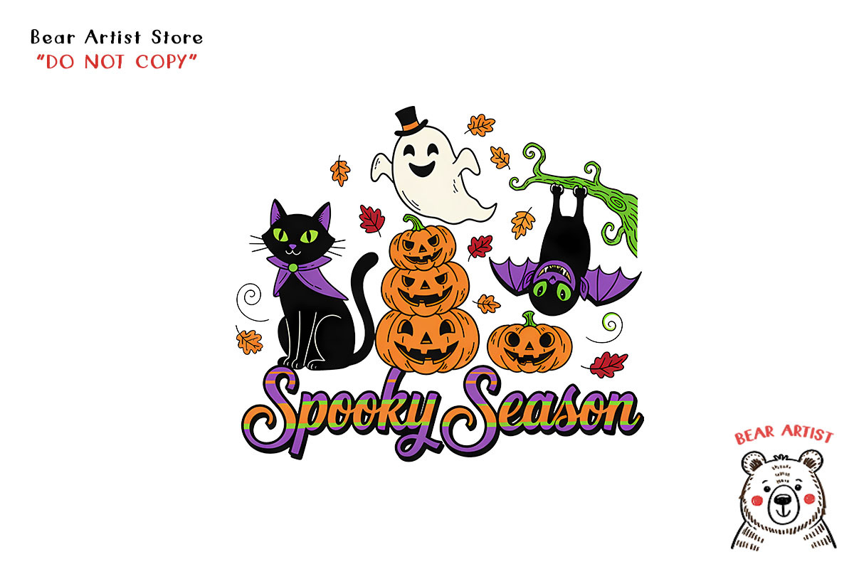 Retro Halloween, Hand-draw PNG, an Object Graphic by GlitterCraft (Photo 82 of 101)