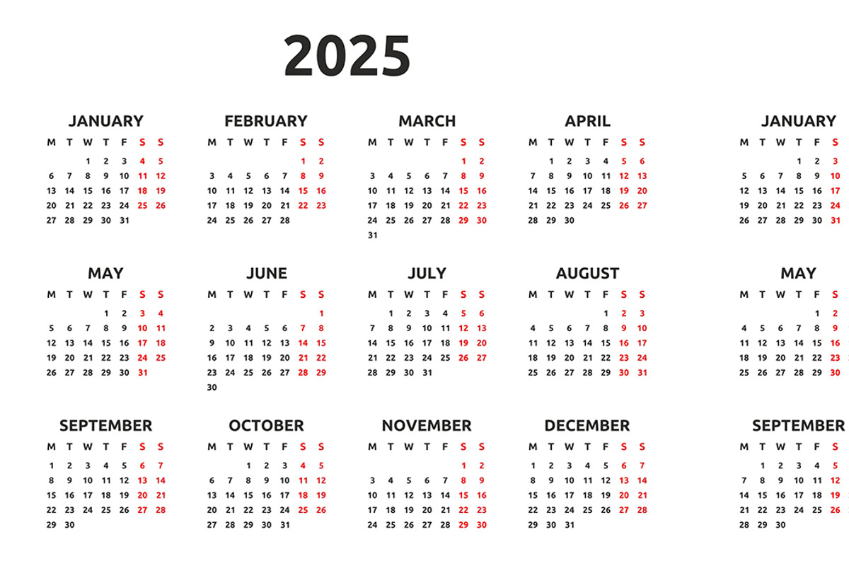 Calendar 2025, 2026 and 2032, a Graphic by Volyk (Photo 3 of 7)