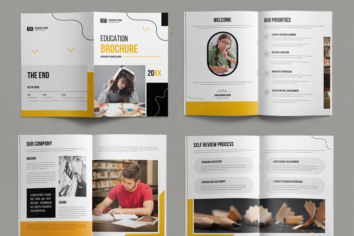 Education Brochure Template Layout, a Brochure Template by ContestDesign (Photo 2 of 3)