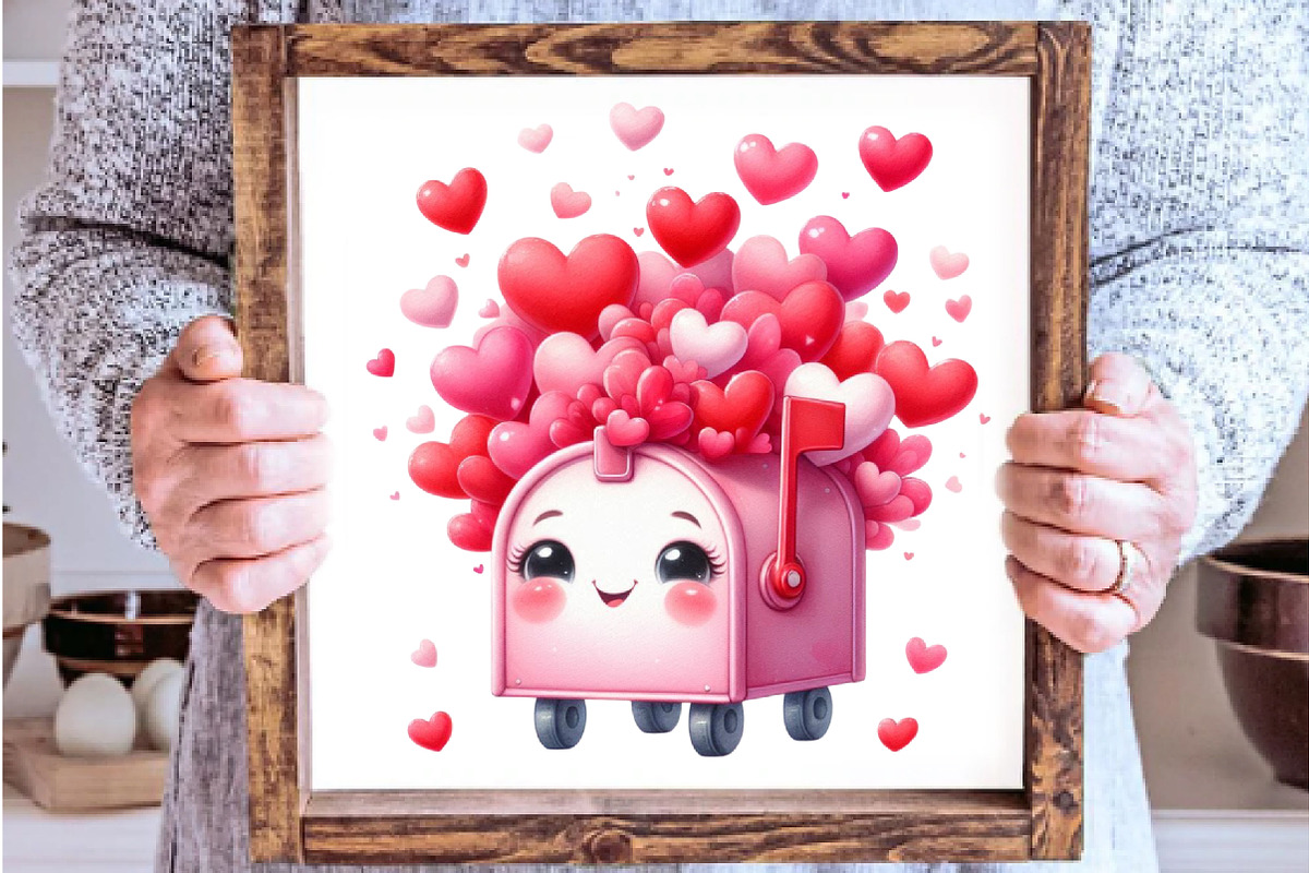 Cute Kawaii Valentine's Day Clipart, an Illustration by SinaCreation (Photo 5 of 7)