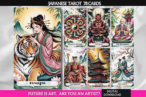 Japanese Tarot Cards Deck